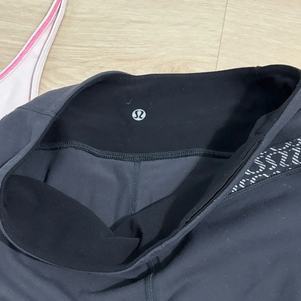Lululemon light pink Tank and gray capris Set athletic, casual, workout, sporty - Picture 5 of 7
